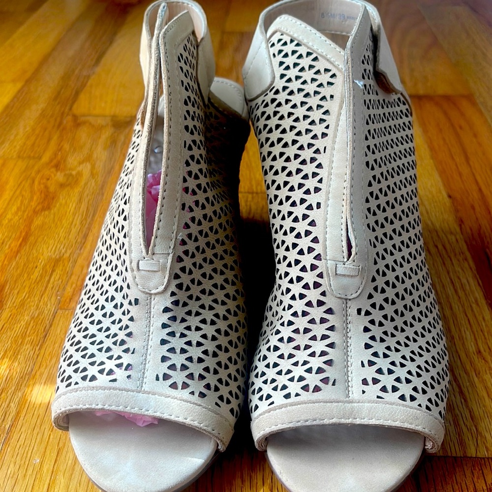Like new - worn once sandal wedges